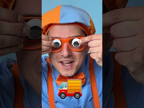 Googly Eyes 👀 on the BUS! Blippi's DIY Cars and Trucks! #blippi #shorts #diy