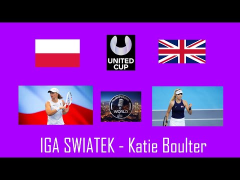 LIVE: TENNIS: WTA #UnitedCup: 1/4 FINALS: POL - GBR : IGA SWIATEK - Katie Boulter #02/01/25