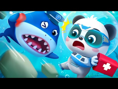 Kiki Helps the Whale Shark Bus | Super Rescue Team | Kids Cartoon | BabyBus TV