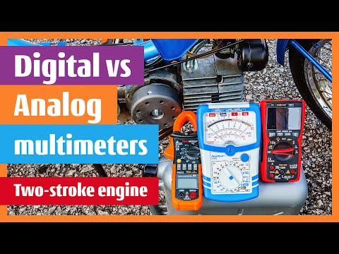 How to measure on a two-stroke engine moped Babetta 210 - analog meter Peaktech P3385 is applied