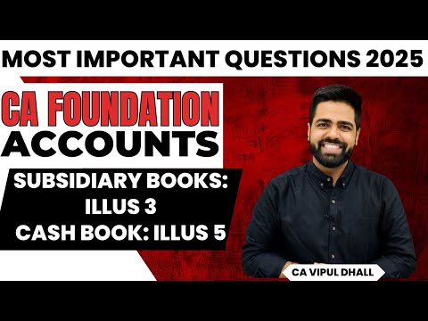 Most Important Questions 2025 | Accounting Process | CA Foundation| @iWision CA Vipul Dhall