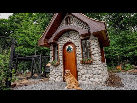 Building a Stone Chicken Coop Alone, Timelapse