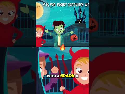 Halloween ABCs Short #kidmusic #educationalsongs #halloween2024 #halloweenmusic #kidsmusicfun #abcs