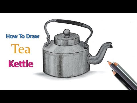 How to Draw Tea Kettle Step by Step (Very Easy)