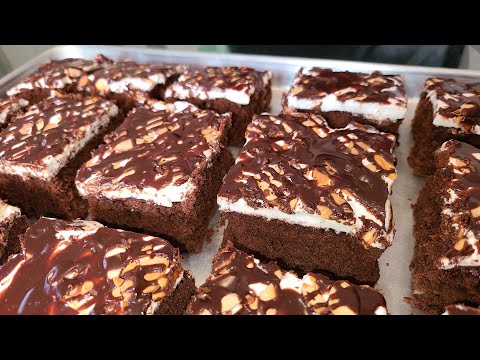 Homemade Chocolate Almond Marshmallow cake | Inspired by the Heavenly hash candy