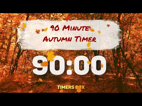 90 Minute Autumn Timer: Relaxing Music & Nature Sounds for Ultimate Calm 🍂🎵 [NO ADS], No Alarm!