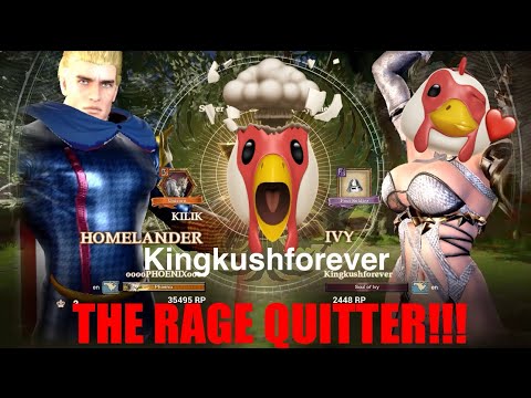 Soul Calibur VI Ranked Match - ooooPHOENIXoooo vs. (Kingkushforever) RAGE QUITTER!!