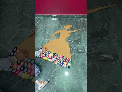 Decorative Girl Artwork Craft #short #youtubeshort #reel #viral #trending #diycrafts #artwork #diy