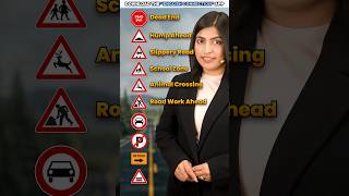 10 Important Road Signs ⚠️ You Must Know, Spoken English Words, Kanchan English Connection #shorts