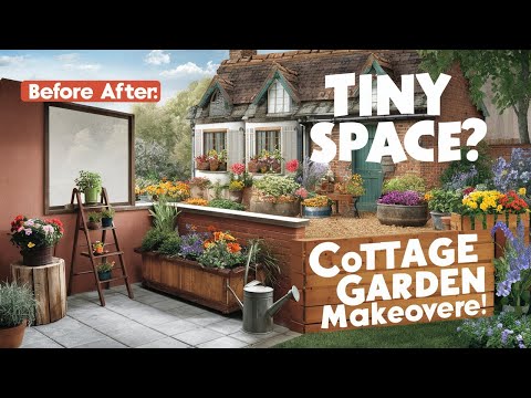 DIY Cottage Garden Makeover for Small Spaces: Transform Your Tiny Patio, Balcony, or Terrace!