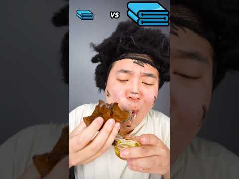 Chocolate OR Real Food Challenge Mukbang ASMR With king and beggar #shorts