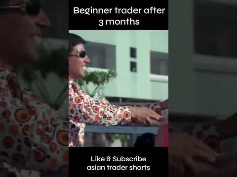 Beginner trader after few months 😂 #stockmarket #shorts