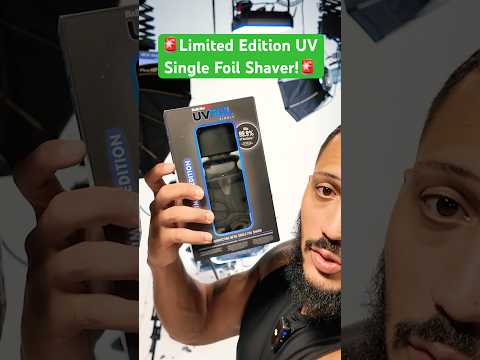 🚨 UV Limited Edition Single Foil Shaver 🚨 @Bossiocuts  #barbershop #barber  #babyliss #barbers