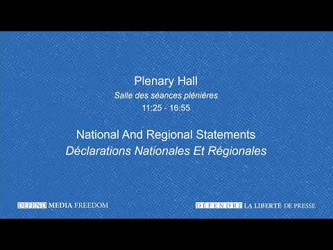 Defend Media Freedom Conference: Day 2 Main Plenary - What is media freedom, why is it important?