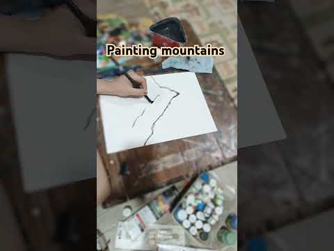 painting mountains #mountains #mountain #nature #naturelovers