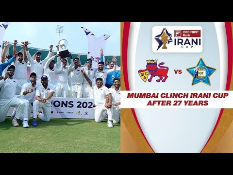 Z R IRANI CUP 2024, Mumbai vs Rest of India, Extended Full Match Highlights