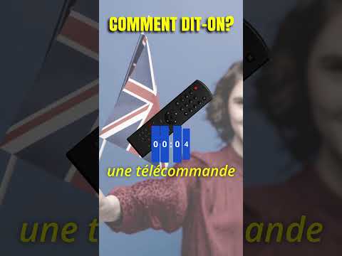 Comment dit-on en anglais? Anglais vocabulaire.