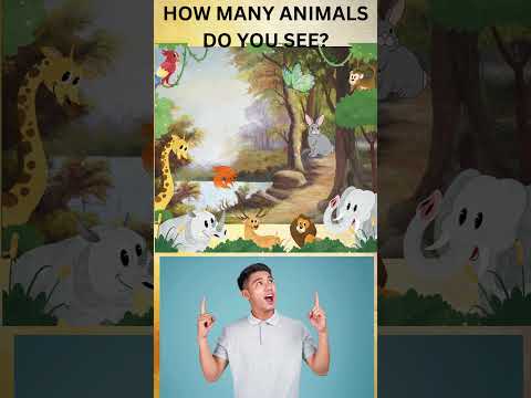 How Many Animals Do You See? Comment!|| #shorts #shortsvideo #trending