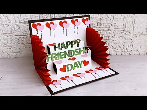 Friendship Day Card | Happy Friendship Day Greetings Card | Handmade Card For Friendship Day