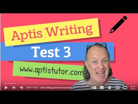 Aptis ESOL Writing Test 3 with Sample B2 answers and tips