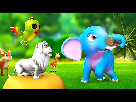 सफेद शेर हाथी - White Lion and Elephant Story | Hindi Kahaniya Animated Hindi Moral Stories JOJO TV