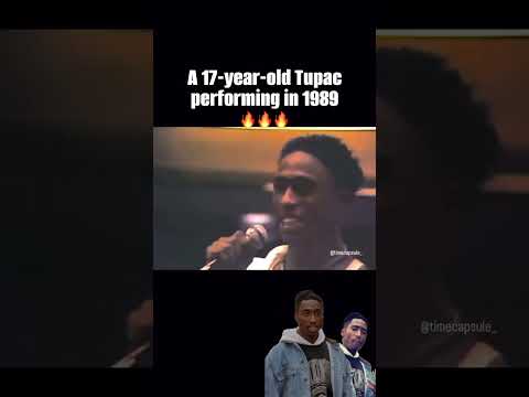 A 17 year old Tupac performing in 1989 #tupac #trending #rappersdelight #raplegends #shorts