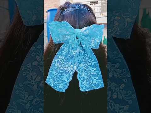 Diy Navratri Hair Bow😱#handmade #navratri #hairbow #shots