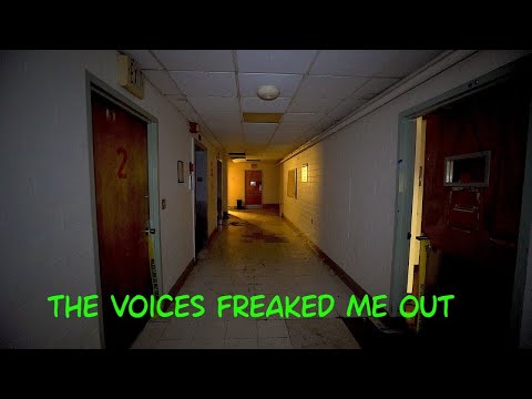 Abandoned Hospital Exploration - Scary Voices in the Basement