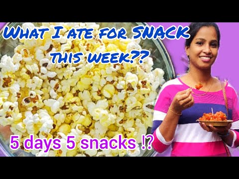 5 DAYS 5 easy "Evening Snacks" Recipe|தமிழ்|Healthy snack ideas