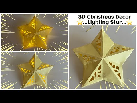 Illuminate Your Holidays: How to Make Stunning 3D Christmas Stars