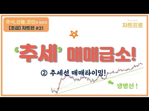 【초급-차트편#21】 " ② 추세로 보는 매매 타이밍! (급소!) " 〔주식.선물.코인〕