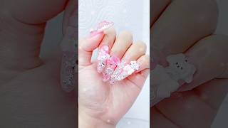 My Melody Nails 🩷✨ [Decorate with me] #nailtutorial #nailart #mymelodynails