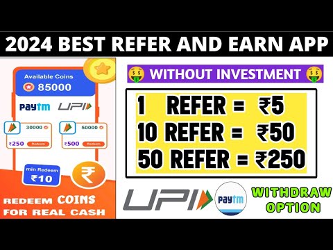 REFER பண்ணா போதும்🤑 PER REFER ₹5 பணம் WITHOUT INVEST-ல EARN பண்ணலாம் #referandearn#onlinemoneymaking