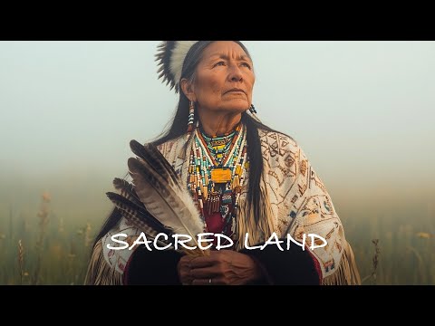 Sacred Land -  Indigenous Low Flute & Fire, Positive Calm Heal Relax Sleep Music