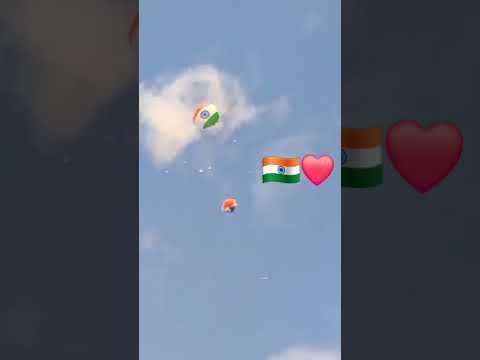 Tiranga on parachute 😍😍😍