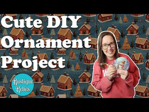 Cute Christmas Ornament Craft Project using a Dixie Belle Kit!!