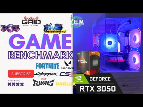 Aesthetic Affordable Gaming PC Game Benchmark #rtx3050 #ryzen5500 #aesthetic #gamingsetup