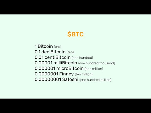 The Units and Denominations of Bitcoin