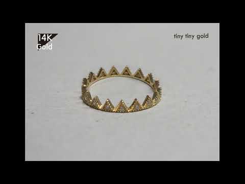 tinytinygold l Tiny 14K Solid Gold Ring