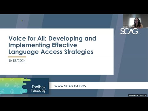 Toolbox Tuesday—A Voice For All:  Developing and Implementing Effective Language Access Strategies