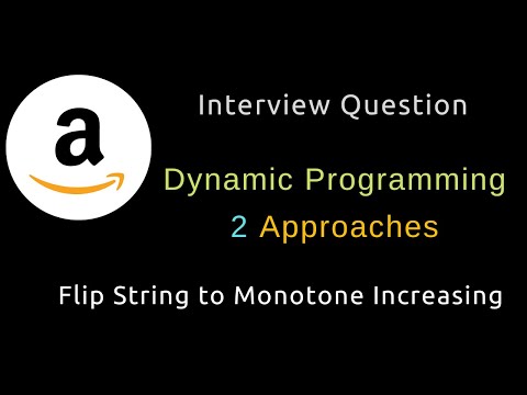 Flip String to Monotone Increasing - Dynamic Programming - Python