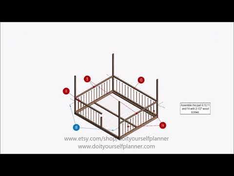 HB02 - House bed frame build animation