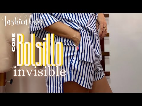 Aprende a coser un bolsillo invisible en el lateral.