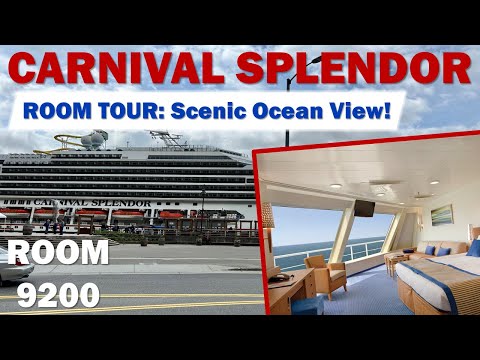 ROOM TOUR: Carnival Splendor Scenic Ocean View Stateroom 9200