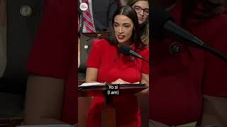 Rep. Ocasio-Cortez told to give translation after speaking Spanish in Congress | USA TODAY #Shorts