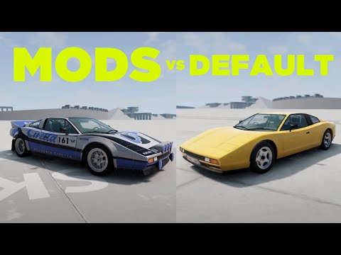 Default vs Modded Vehicles Comparison | BeamNG.Drive