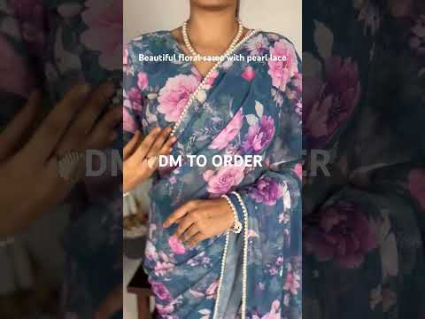 #floral #saree #youtubeshorts #viralvideo #onlineshopping #ytshorts #trendingshorts