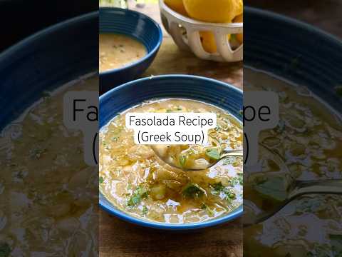 Fasolada | Greek White Bean Soup! #soup #souprecipe