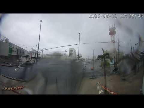 【アーカイブ 2023.08.01】 台風6号 防災 4K 180° LIVE 沖縄 宜野湾 大謝名交差点 特設ライブカメラ