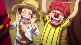 Oden Cooked For Roger Pirates - Oden Welcome Party in One Piece Funny Moments